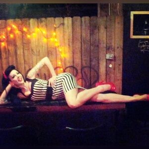 Elegant Striped Mini Dress